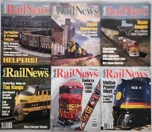 Pacific Rail News Magazine - Lot of 6 - 1995 - 1996 - C&NW Granger, KCS - Picture 1 of 3