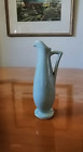 Vtg 1930S Shawnee Pottery Pale Sky Blue Art Deco 8" Bud Vase Marked Usa 1168