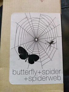 Set Of 3 Glasses 'butterfly+Spider+Spiderweb' Design Drinking Glasses gothic - Picture 1 of 8