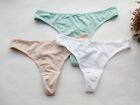 2Pack Women Thong Solid Smooth Tback Underwear Hipster G-String Panties S-M-L-Xl