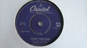 Frank Sinatra Hidden Persuasion/I Love Paris 7" 1962 **VG+** - Picture 1 of 1