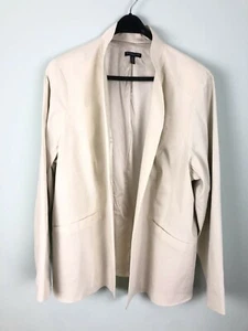 Neu Eileen Fisher HI Kragen Leinen Ramie Seide gefüttert knochenweiße Jacke 4 8 20 24 - Bild 1 von 8