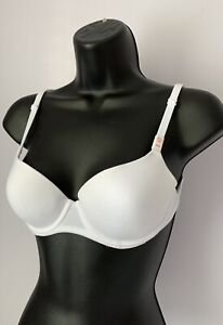 Victoria's Secret Pink New With Tag White Wear Everywhere Bra Lightly Lined 34A
