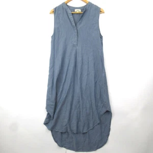 L'agence 100% Lyocell Mist Blue Artist's Shift Dress Sleeveless Size Small Midi - Picture 1 of 24