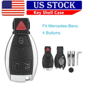 Car Fob Key Shell 4B for 2006 2007 2008 2009 2010 2011 2012 Mercedes Benz ML R S - Foto 1 di 10
