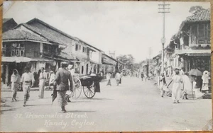 Kandy, Sri Lanka 1910 Postcard, Trincomalie Street Market Scene Ceylon - Picture 1 of 1
