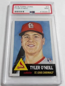 2018 Topps Living #77 Tyler O'Neill RC Card Graded PSA 9 Mint Sold Out - Picture 1 of 2