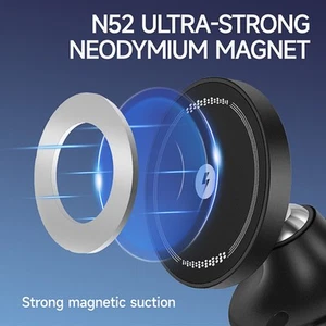 Support T??l??phone Magn??tique Charge Rapide pour Voiture avec Angle de Vision - Photo 1 sur 6