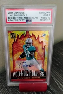 2021 PANINI DONRUSS RED HOT ROOKIES #RHR-JWA JAYLEN WADDLE RED HOT RKE-AUTOGRAPH - Bild 1 von 3