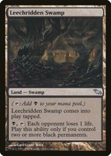 Leechridden Swamp Shadowmoor NM Land Uncommon MAGIC GATHERING CARD ABUGames