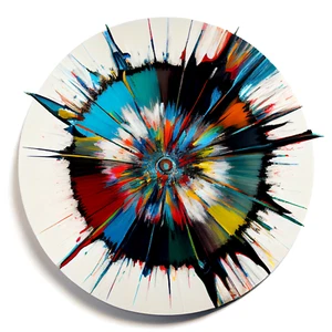 Inspired by Damien Hirst /Giclee / Rombley /Beautiful R4 / 30x30" /COA / ED 25# - Picture 1 of 14
