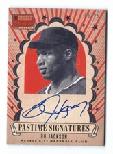 2013 Panini America's Pastime Signatures Gold - Bo Jackson /25 - autograph auto