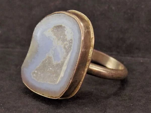 Vintage / Quarz / Sterling Silber / Handarbeit / Ring / UNISEX / GRÖSSE 10,5 - Bild 1 von 6