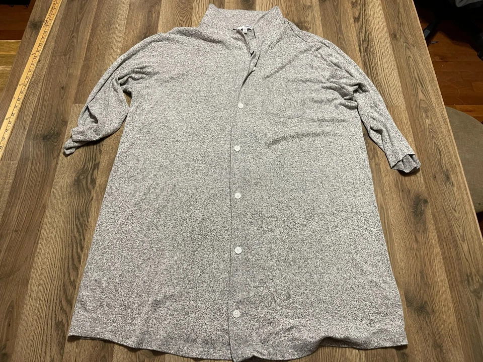 Sonoma свитер, женщин плюс 3 X, серый, кнопки кардиган, длинным рукавом - Изображение 1 из 4