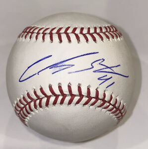 Carlos Santana Autographed Rawlings MLB Baseball Seattle Mariners 