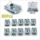 80 Pcs of box B Type Spring Nut Self-Tapping Clip Spring Nut Clip Type Nut Clip~