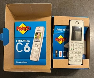 AVM FRITZ!Fon C6 DECT-Komforttelefon - schnurloses VoIP-Telefon - weiss - OVP - Zdjęcie 1 z 4