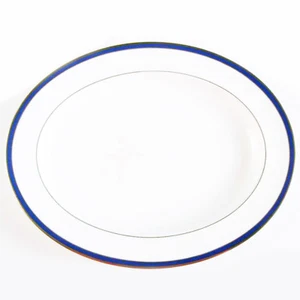 SATURN BLUE by Minton Platter 13" long Large NEW NEVER USED made in England - Picture 1 of 2