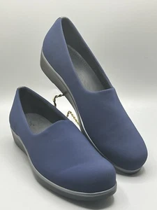 Scarpe strette SAS Tripad da donna taglia 9 blu nere slip on comfort zeppa - Foto 1 di 14