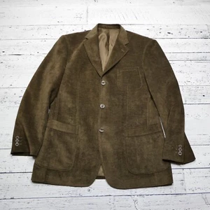 Blazer Traje Chaqueta Talla Grande 44R Marrón Pana 3 Botones Abrigo Deportivo Inserch - Imagen 1 de 9