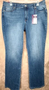 18 Average Gloria Vanderbilt Amanda Modern Straight Leg Supreme Stretch Jeans - Picture 1 of 6