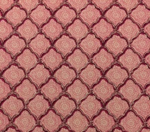 KRAVET KASHMIRA RASPBERRY PINK FLORAL MEDALLION 100% COTTON FABRIC BY YARD 54"W - Picture 1 of 5