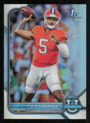 2022 Bowman University Chrome Refractors #2 D.J. Uiagalelei - Image 1 of 2