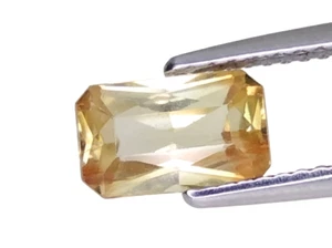 2.1cts Yellow natural zircon octagon cut loose gemstones "see video" - Picture 1 of 2