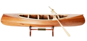 Kanadisches Peterborough Kanu Holzmodell 24 Zoll komplett montiert gebaut Boot Neu - Bild 1 von 10