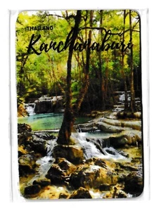 magnet aimant Kanchanaburi Thaïlande souvenir pour frigo voiture ou marquage - Picture 1 of 2