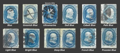 #63 Shade Study with #63a Ultramarine. Major shades plus sub-shades! SCV $2,750. - Image 1 of 2