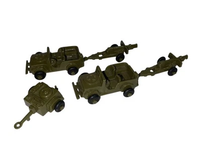 Lote de 5 jeep, tralier y cañón/owitzer del ejército vintage años 50 LIDO 2,75" SEGUNDA GUERRA MUNDIAL/2 Foto 1 de 4