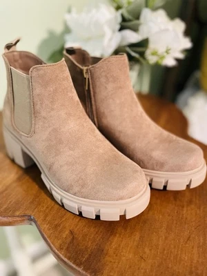 Pierre Dumas Camden Botín Trigo Talla 6 Grueso Imitación Gamuza Foto 1 de 4