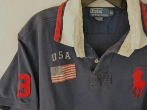 Vintage Polo by Ralph Lauren BIG Pony #3 Men's Shirt Size XL GUC - Picture 1 of 6