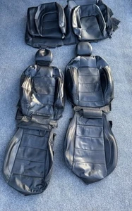 OEM 2015-2023 Ford Mustang Coupe GT Black Leather Seat Covers - TAKE OFFS - Picture 1 of 8