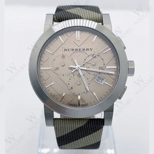 Burberry BU9358 The City Nova Light Brown Dial Analog Leather Strap Men's Watch - Picture 1 of 9
