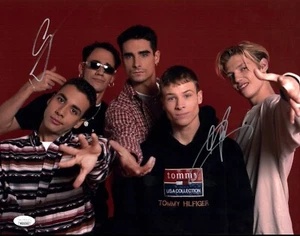 Backstreet Boys 11x14 Photo Poster Cast x2 JSA Certified Auto - Picture 1 of 2