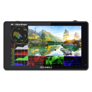 FEELWORLD LUT6 6 inch DSLR Camera Field Monitor 2600nit 4K HDMI Touch - Picture 1 of 12