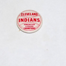 1954 Cleveland Indians American League Pennant Baseball Pinback PM pin button