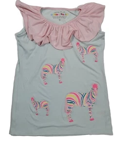 Dot Dot Smile Flutter Shirt Size 11 Sleeve Zebra Shirt Limited Edition - Picture 1 of 4