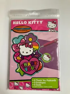 Hello Kitty Thank You Postcards With Envelopes and Seals 8 ct Girls Birthday - Picture 1 of 2