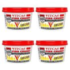 VITCAS BUFF FIRE CEMENT 4 x 500g TUBS STOVE OVEN BOILER FIREPLACE HEAT RESISTANT