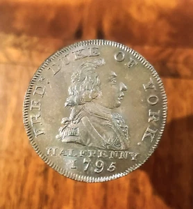 Ficha británica Conder 1795 ~ Middlesex Duke of York DH-985a ~ ELECCIÓN SIN CIRCULAR - Imagen 1 de 2