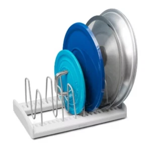 YouCopia StoreMore Lid Holder: Non-Slip Pot & Pan Lid Organizer, Black - Picture 1 of 6