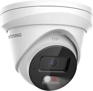 Telecamera IP POE luce ibrida intelligente compatibile HIK ColorVu 8 MP 2,8 mm esterno - Foto 1 di 18