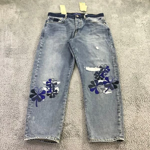 Scotch & Soda Jeans Mens 34x32 Mid Rise Amsterdam Dean Loose Tapered $ 228 Denim - Picture 1 of 15