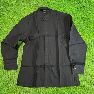 Shanghai Tang Camicia con bottoni blu collo mandarino uomo L 22x30 - Foto 1 di 5