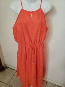 A.N.A. Vestido pañuelo naranja, talla (L) con correas de espagueti cintura elástica  - Imagen 1 de 3