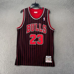 Chicago Bulls Jersey Mens Large 95-96 Authentic Jordan Pinstripe Mitchell & Ness - Picture 1 of 11