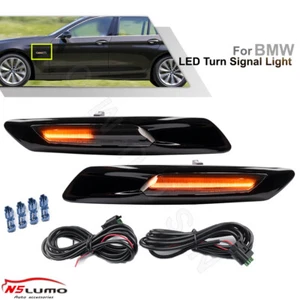 2x For BMW 5-Series F10/F11 LCI LED Dynamic Side Marker Fender Turn Signal Light - Picture 1 of 12